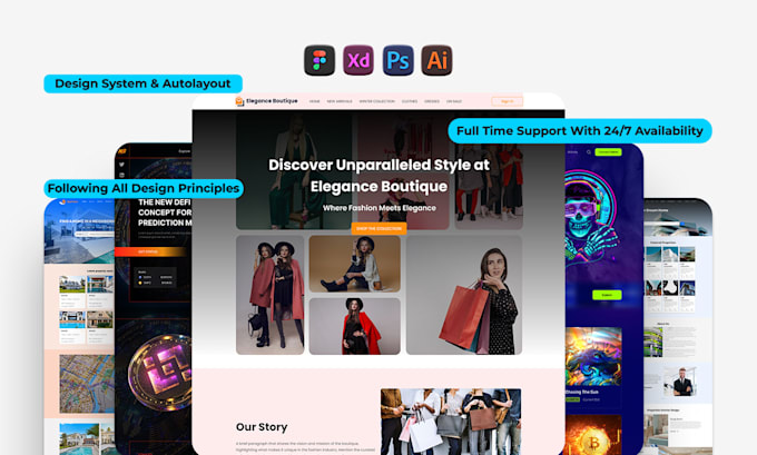 Create ui ux design for web, admin dashboard, or mobile app design by ...