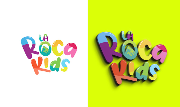 create childcare, kids education, and children logo