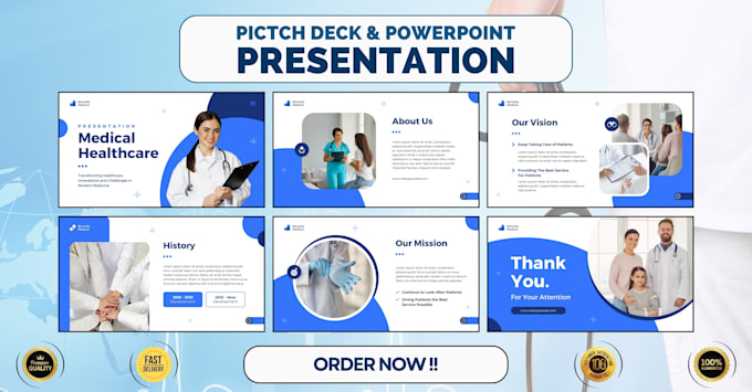design powerpoint presentation and pitch deck