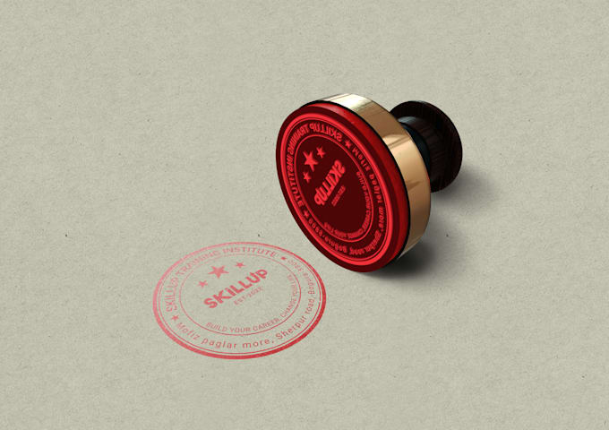 do circle stamp badge seal logo design