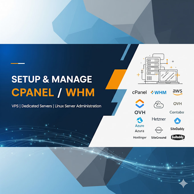 setup  manage cpanel whm vps or dedicated server and linux server admin