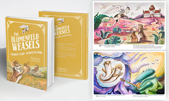 illustrate a childrens book in watercolor