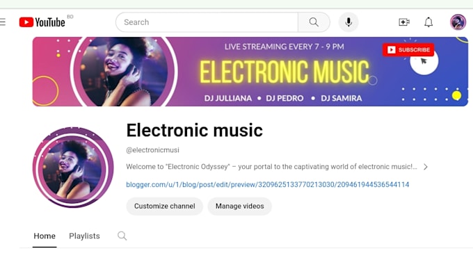 create and setup youtube channel, logo, benar, video SEO