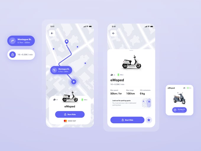 develop escooter app ebike rental app cab rental app, ride sharing app