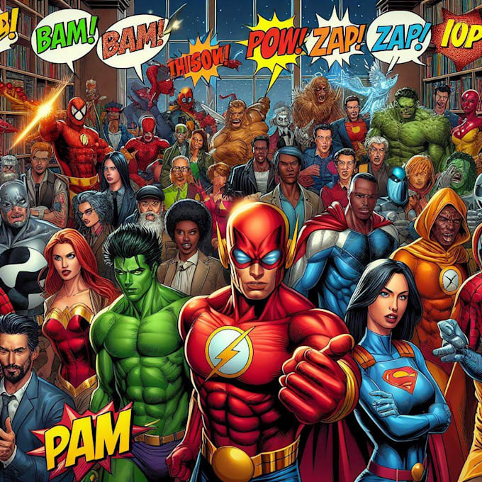 design characters and comic books
