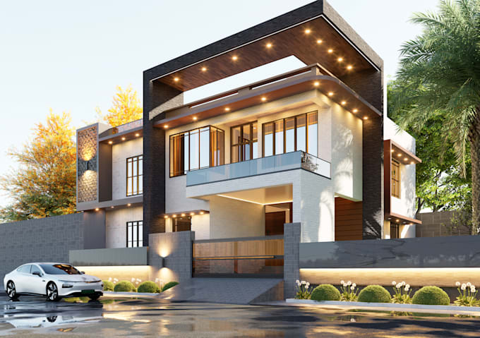 create realistic 3d house rendering, model and walkthrough animation