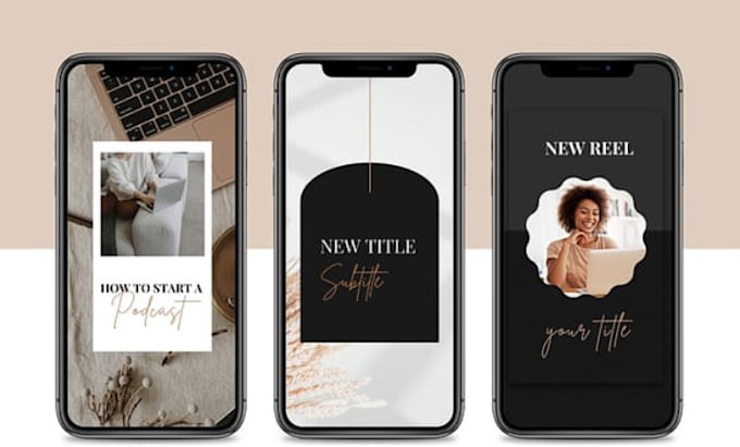 design instagram reel cover template