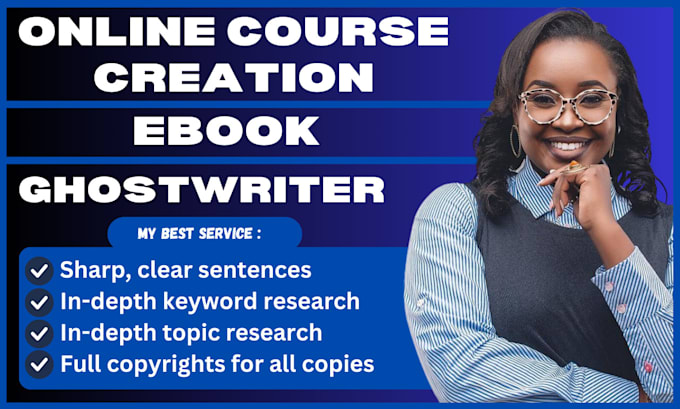create ebook online course content creation ebook writer ghost book writer