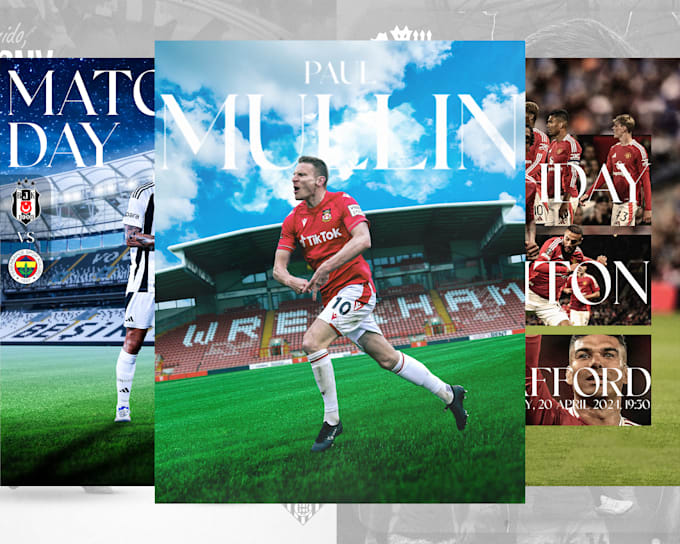 do design about sports matchday poster