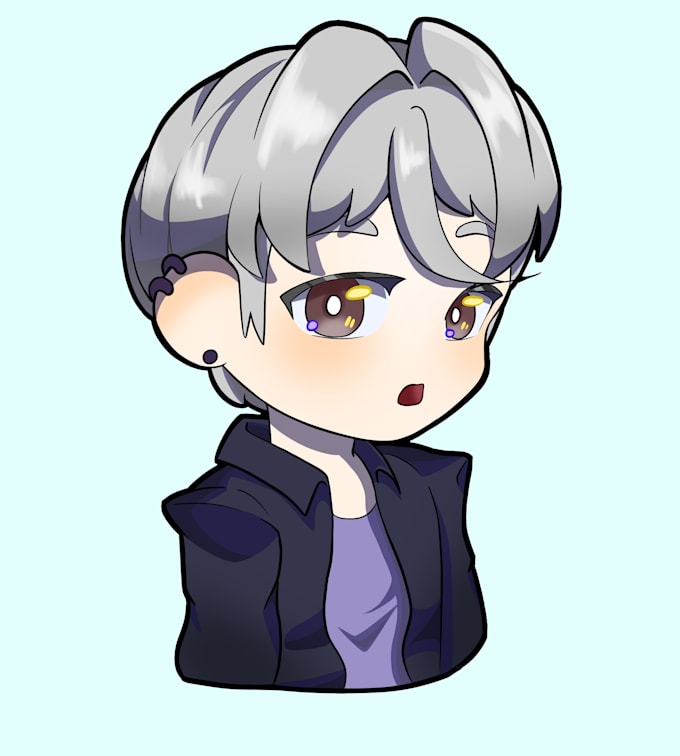 draw cute chibi anime art commission illustration