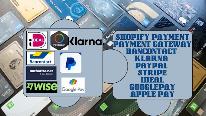 create integrate shopify payment gateway, ideal wise klarna using stripe llc doc