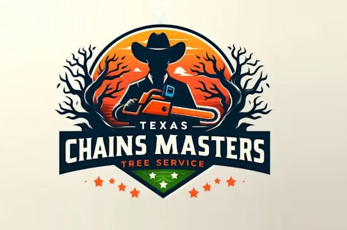 custom modern tree service logo or icon design service