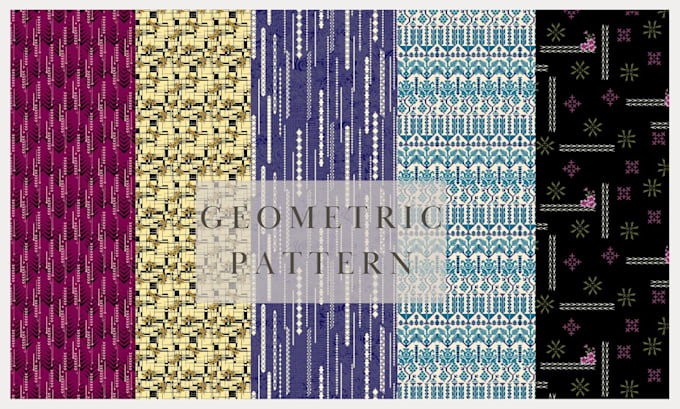 design seamless floral and geometric pattern design
