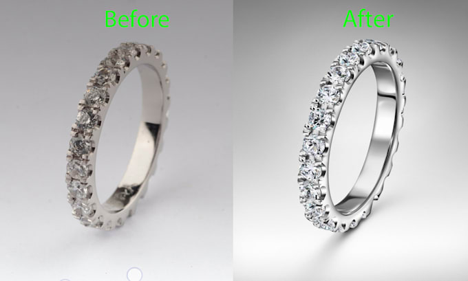 do jewelry photo color correction retouching professionally