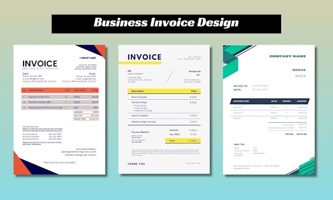 design invoice template, quotation, letterhead, bills,  price list or check list