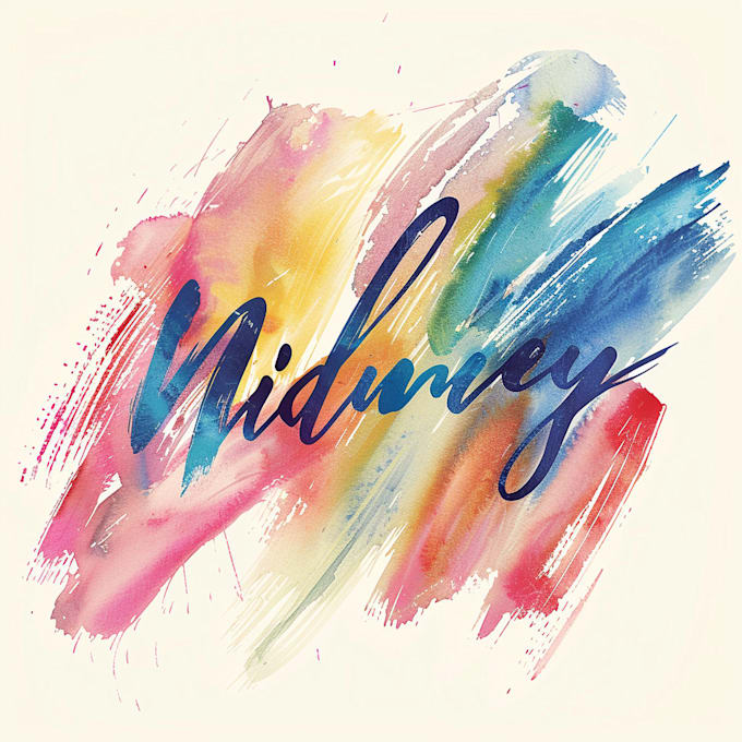 make design watercolor city skyline logo