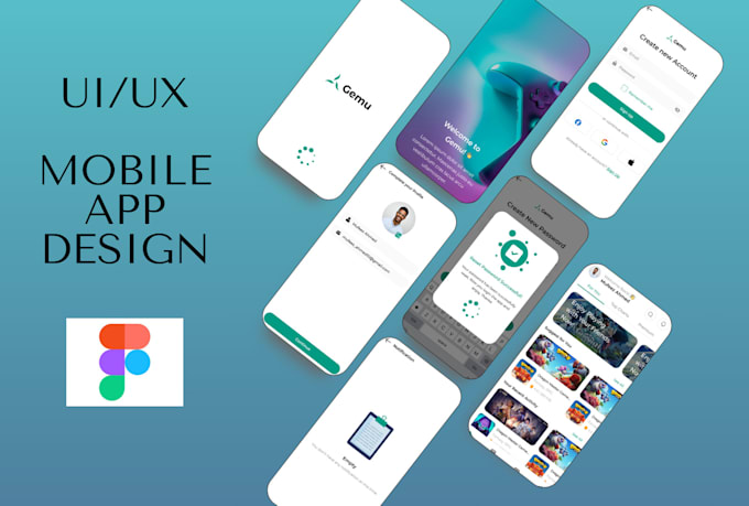 Do ui ux design for your mobile app ui design in figma by Ehsan_arts ...