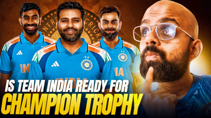 design a creative cricket thumbnail