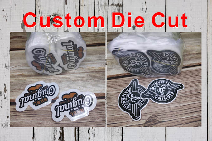 Print waterproof die cut custom stickers with logo in any size by Print ...