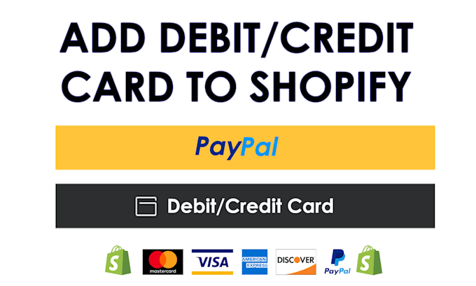 integrate paypal debit credit card payment on shopify