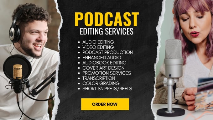 transform your podcast with professional audio and video editing