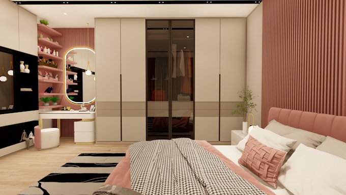 realistic 3d interior design and rendering into lumion