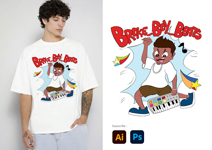 draw amazing cartoon tshirt merchandise
