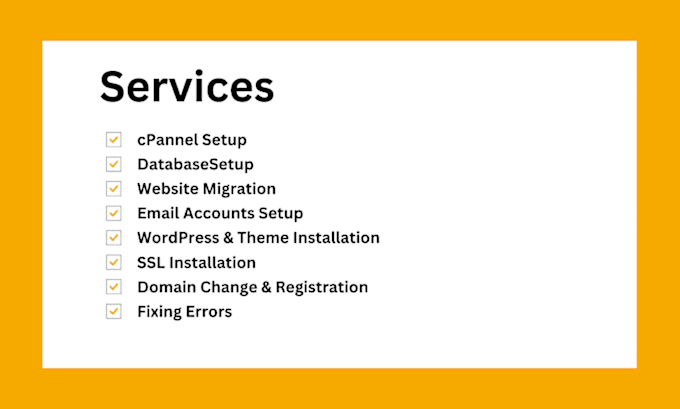 setup hosting on wordpress website and fix hosting errors