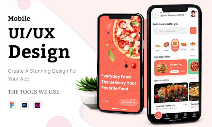Design creative mobile app ui ux design in figma by Jarvizlab | Fiverr