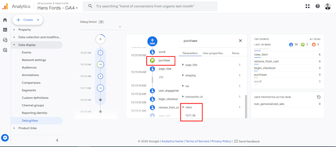 setup google analytics 4 ga4 ecommerce tracking ads conversion tracking via GTM