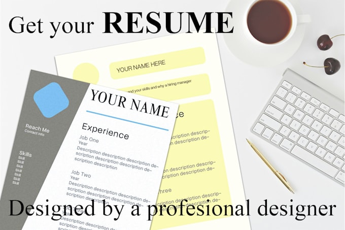 create a beautiful resume or cover letter design layout
