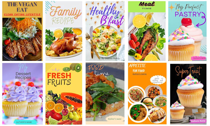 create a cookbook cover or recipe book cover