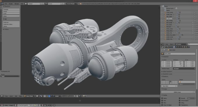 Чертежи для 3 d моделирования blender