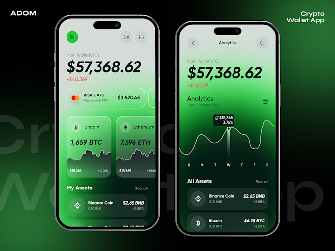 develop fintech app, crypto wallet app, loan app, payment app, bank app, UI UX