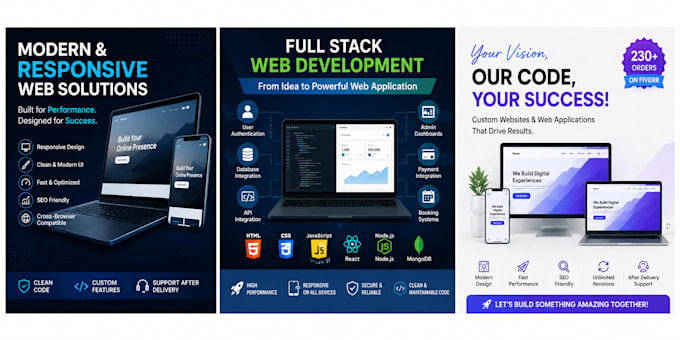 develop responsive websites and full stack web applications