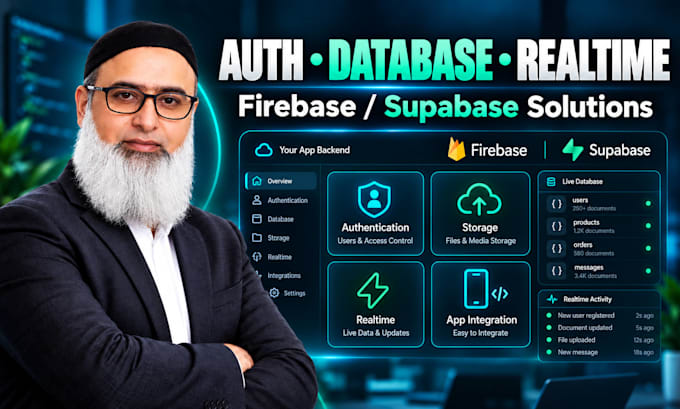 build a firebase or supabase backend for web or mobile app