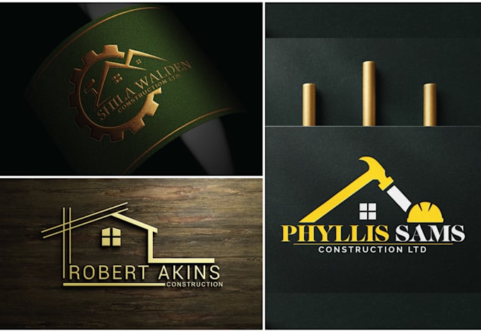 create a real estate, construction and realtor with a branding kit