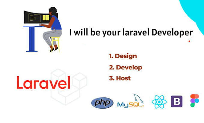 create website using laravel, core php, js, html