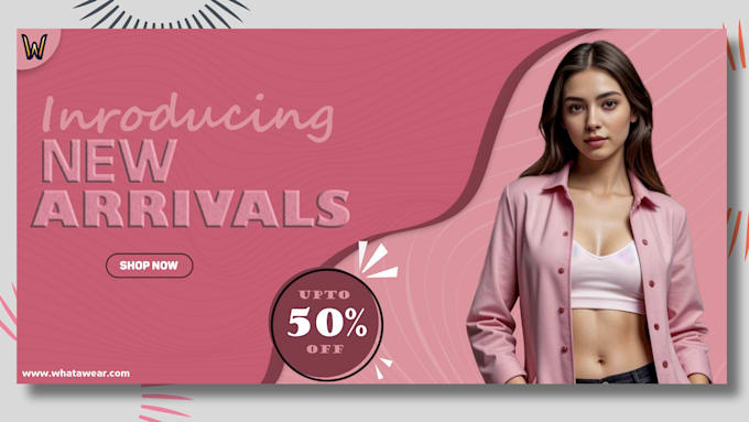 design web banner, header or banner ads with ai model