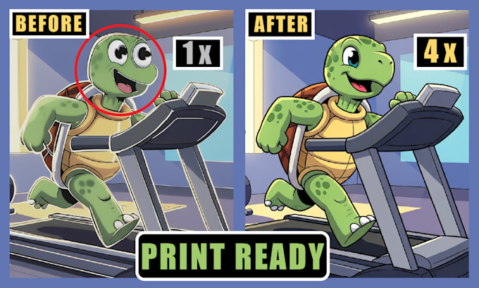 fix flaws, correct text, and upscale ai images for print