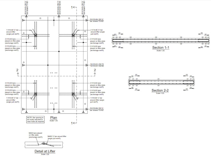 Rebar detailing and bar bending schedule precast concrete detailing by ...