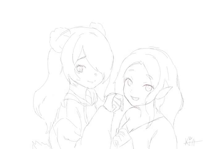 sketch your vtuber, character to live