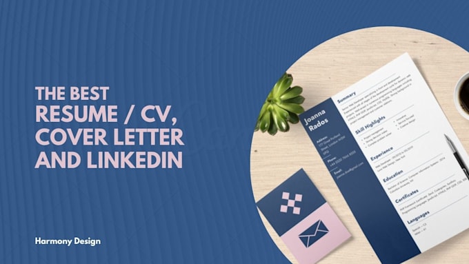 make professional resume , CV , and cover letter