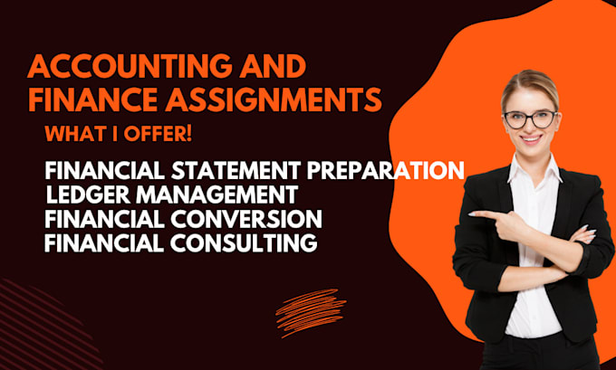 do accounting and finance assignments, financial analysis