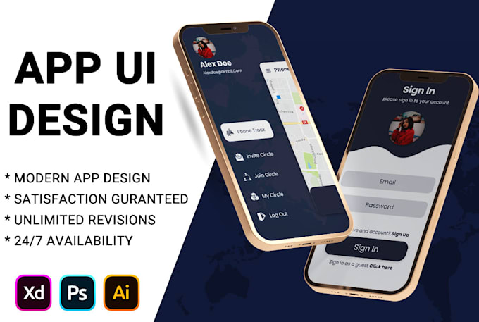 Design creative ui ux for mobile and web app user interface by ...