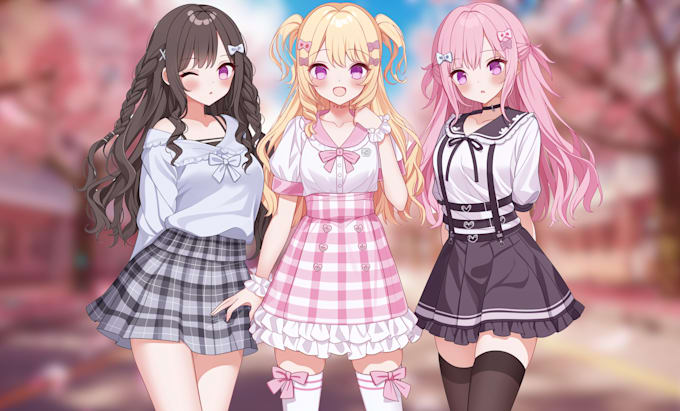 draw character illustration, vtuber, anime illustration, pfp and fanart