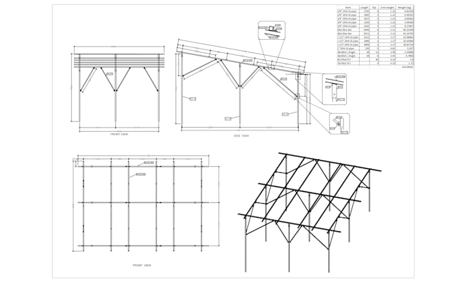provide expert solar structure and fabrication drawings