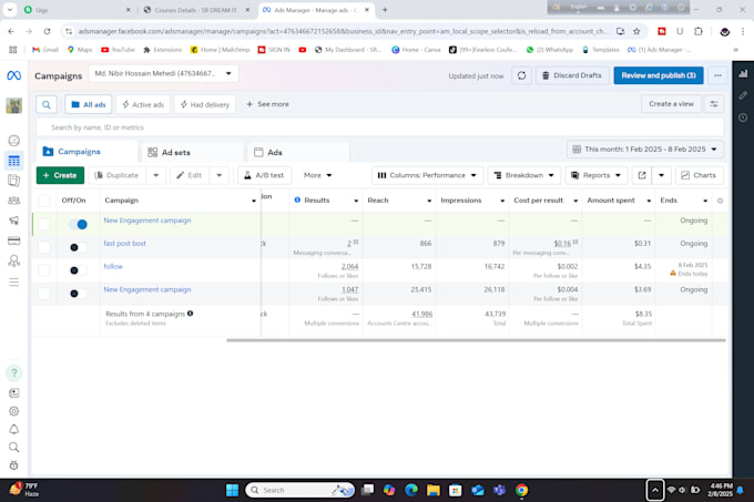 setup and manage your facebook ads campaign and instagram ads