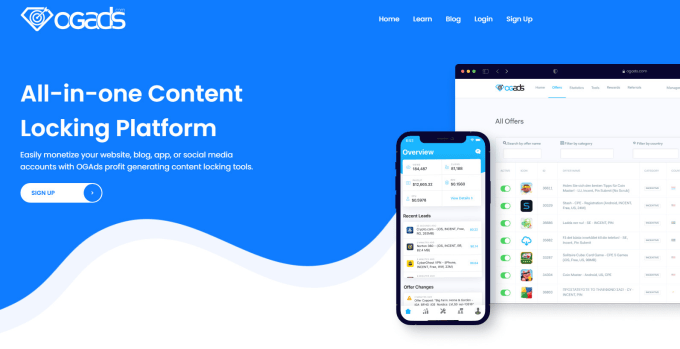 create cpabuild, ogads and trafee account