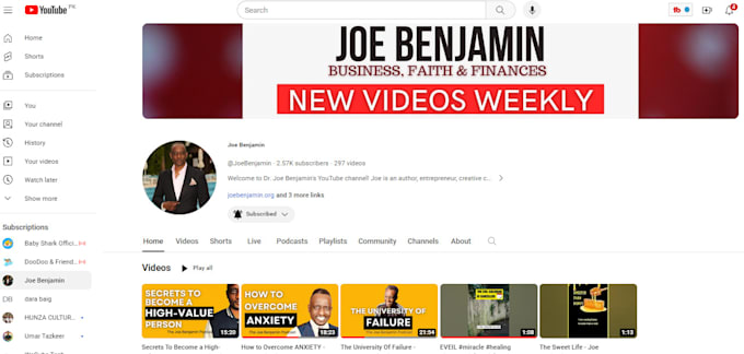 create youtube channel, setup yt channel and optimize your channel